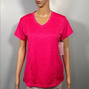 Game Time Pink V-Neck Tee